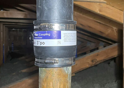 Attic Plumbing Vent Stack Repaired 02 - Calgary